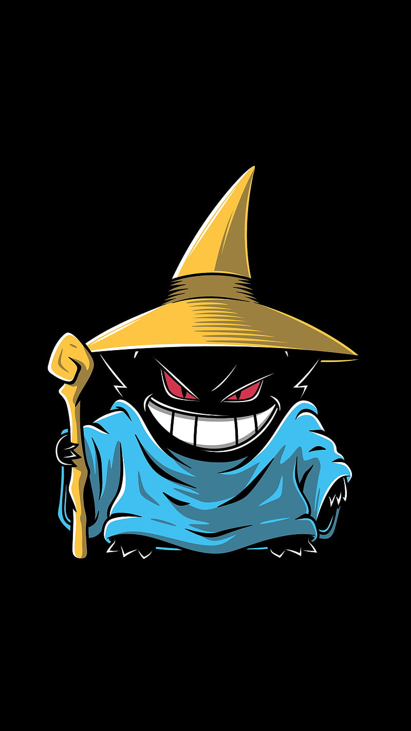 Gengar, pokemon, dark, ghost, fantasma smile, sonriente, neon, HD