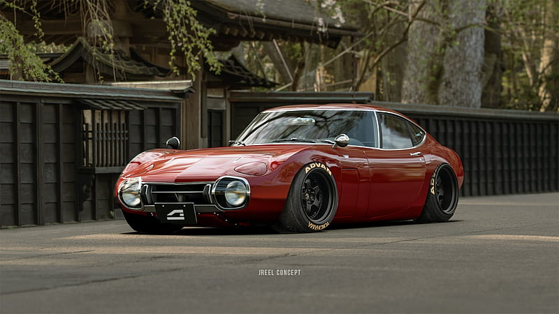 royota, retro cars, red, Vehicle, HD wallpaper royota, retro cars, red, Vehicle, HD wallpaper