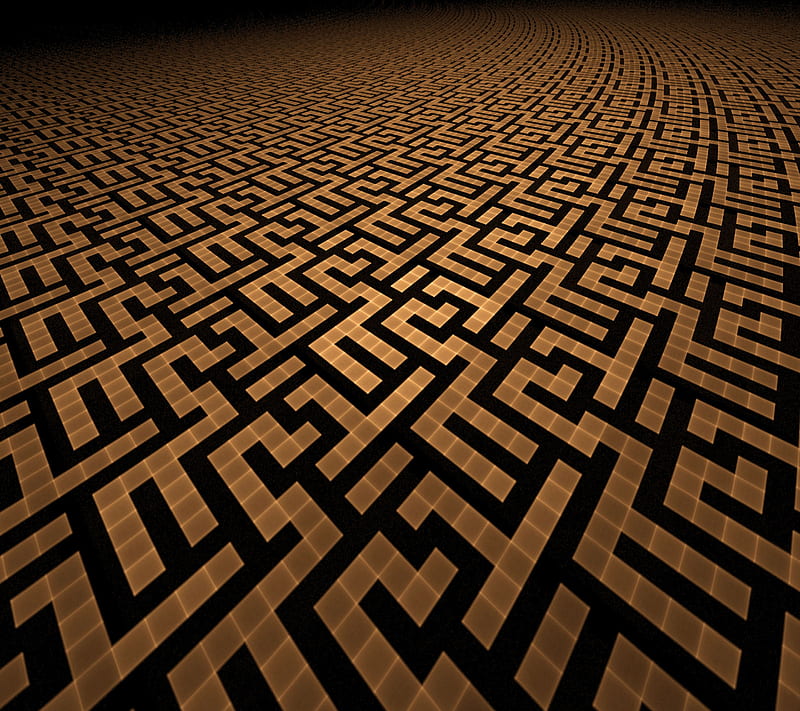 Maze, labyrinth, pattern, HD wallpaper