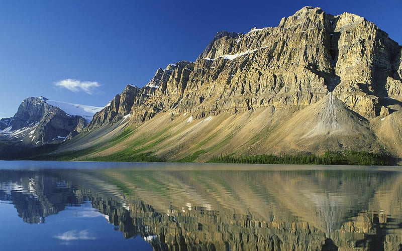Rocky Mountains-Bow Lake, HD wallpaper