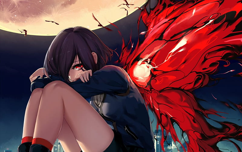 Download wallpapers Kirishima Touka, bokeh, Ken Kaneki wife, manga, Tokyo  Ghoul for desktop free. Pictures for desktop free | Touka wallpaper, Tokyo  ghoul kaneki, Kaneki