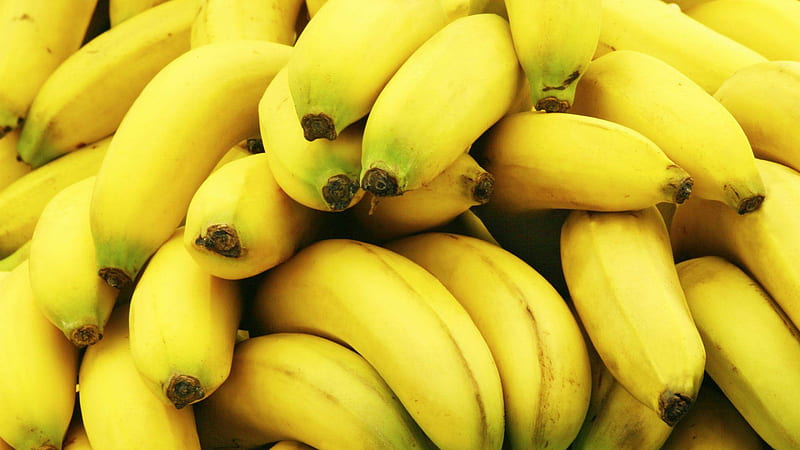 Closeup View Of Bunch of Yellow Bananas Banana, HD wallpaper