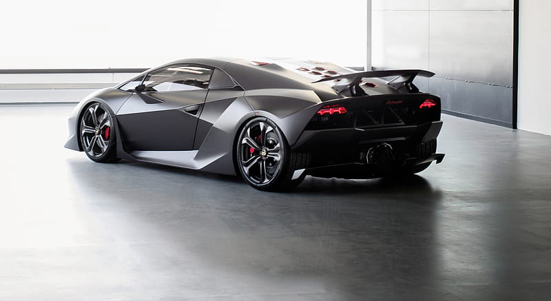 Lamborghini Sesto Elemento Concept - Rear, car, HD wallpaper | Peakpx