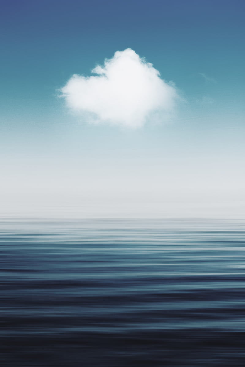 water, sky, horizon, cloud, nature, HD phone wallpaper