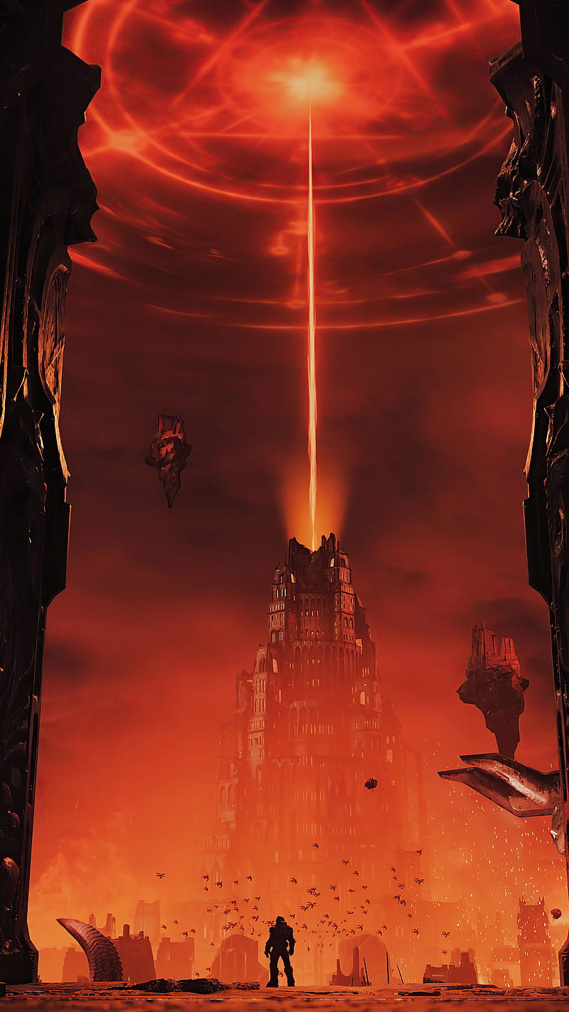 Doom eternal game, eternal game, animated, dark, HD phone wallpaper | Peakpx