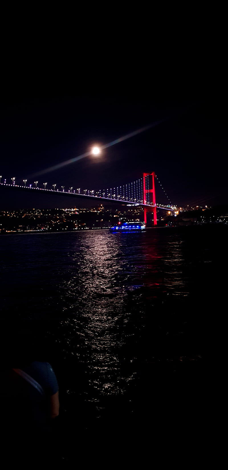 Bosphorus Night, bridge, city, HD phone wallpaper
