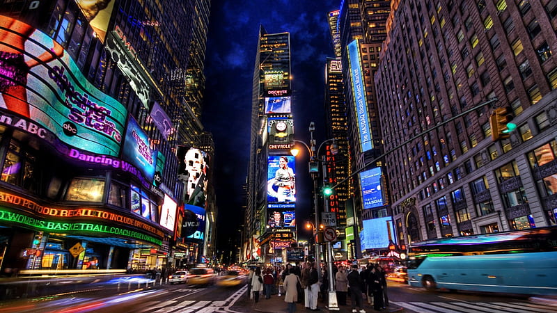 New york, times square, street Laptop Full, City, , and Background, HD  wallpaper | Peakpx