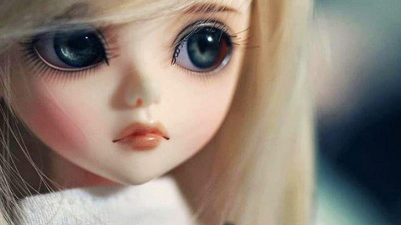 Cute Black Eyes Barbie Doll Barbie, HD wallpaper