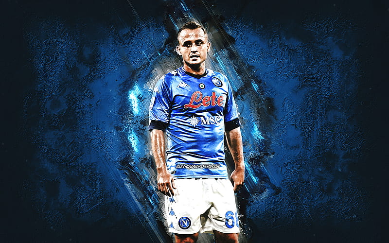 Stanislav Lobotka, Napoli, slovak footballer, midfielder, blue stone background, soccer, SSC Napoli, HD wallpaper