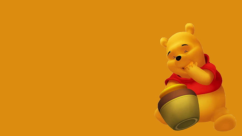 Pooh Bear, winnie the pooh, cute, cartoon, walt disney, HD wallpaper