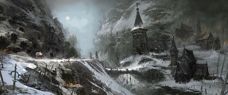 Village, Video Game, Diablo Iv, HD wallpaper