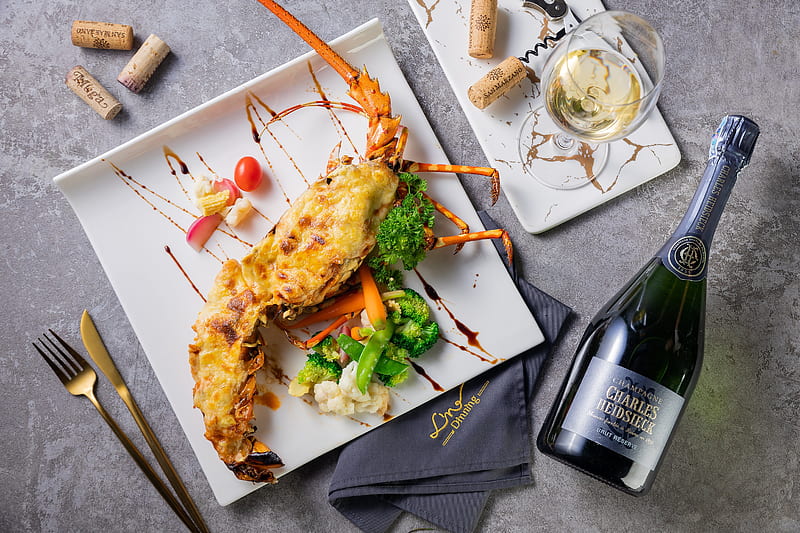 Food, Lobster, Champagne, Sauce, HD wallpaper