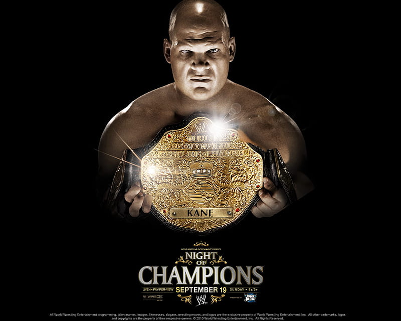 wwe night of champions 2010 , champions, kane, 2010, night of champions 2010, noc, wwe, night, HD wallpaper