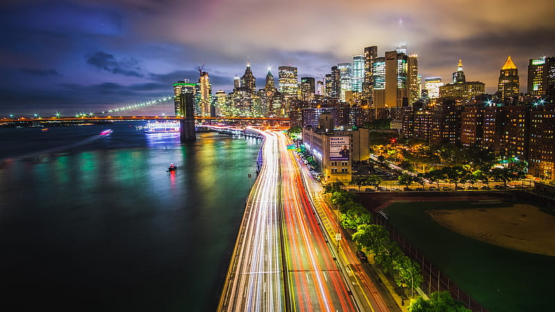 Manhattan, manhattan, new-york, world, city, HD wallpaper