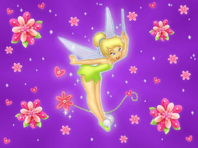 Disney tinkerbell, tinkerbell, wings, pink, disney, HD wallpaper | Peakpx