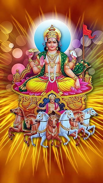 Seven Horse, Devotional, surya dev, bhakti, HD phone wallpaper | Peakpx