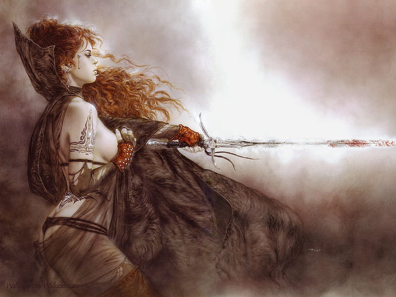 the five faces of hecate 2, luis royo, HD wallpaper