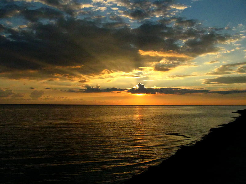 Sea sunset, beach, Sea shore, Evening, Black sea, sunset, HD wallpaper ...