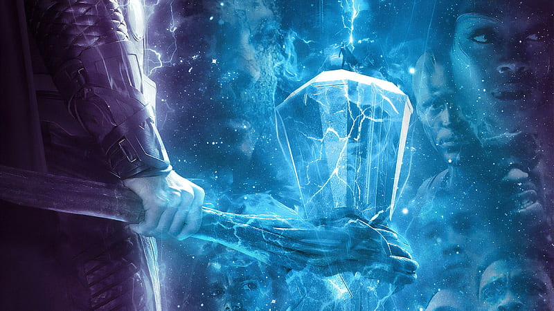 Avengers Endgame Thor Hammer Poster , avengers-endgame, avengers-end-game, 2019-movies, movies, poster, thor, HD wallpaper