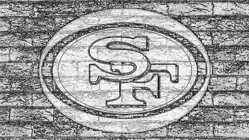 Football, San Francisco 49ers, Emblem, Logo, NFL, HD wallpaper