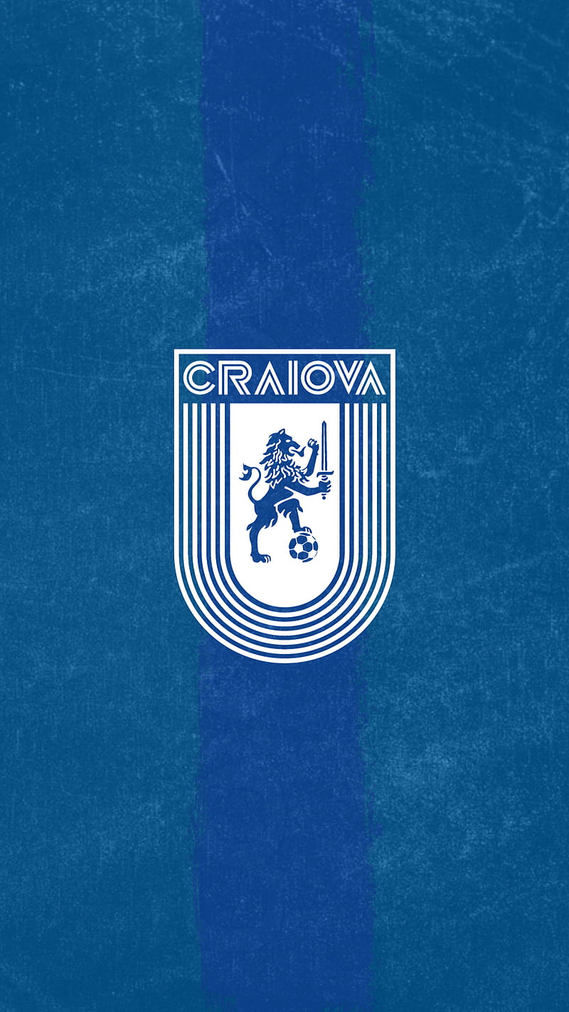 Craiova , blue, craiova, football, fotbal, logo, romania, sport, HD phone wallpaper