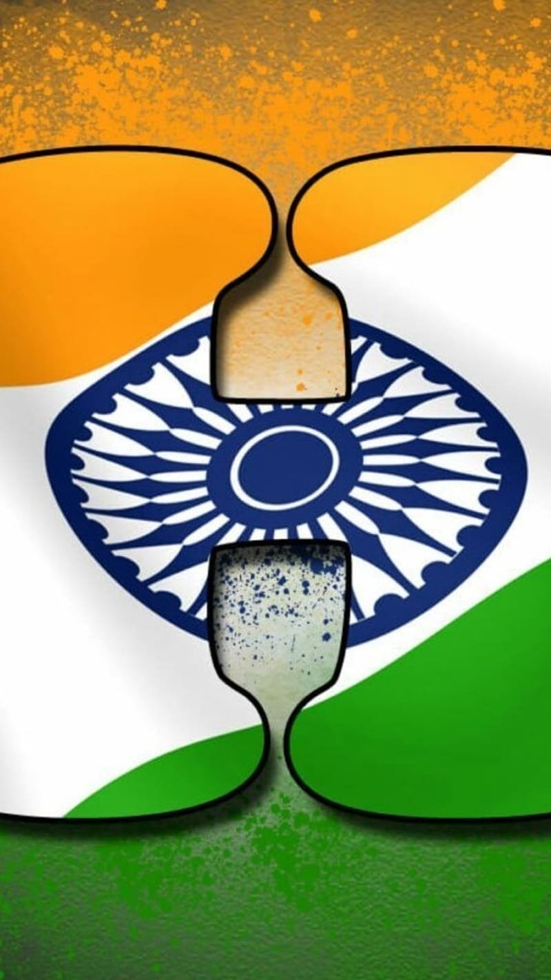 H Letter With Indian Flag Design, h letter, indian flag, design ...