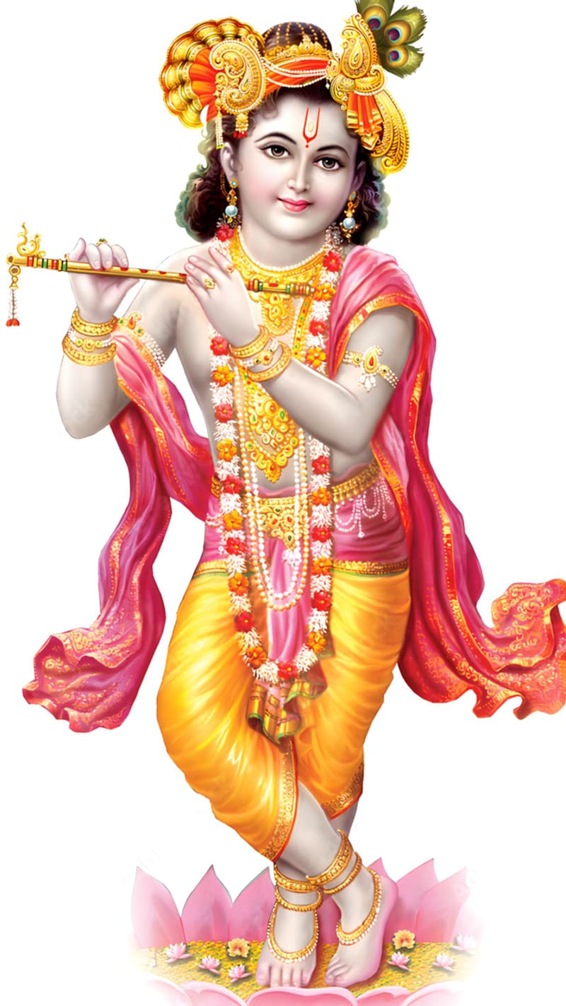 Shri Krishna, Standing With Radha, sri krishna, lord, god, radha ...