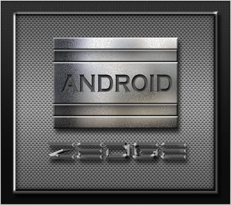 Android, android, droid, logo, phone, silver, steel, technology, HD wallpaper
