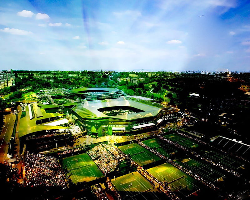Wimbledon's Centre Court, club, court, championships all, england, centre, wimbledon, HD wallpaper