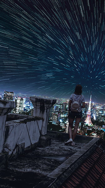 Tokyo Night, Karabanka, air, awesome, bonito, cinematic, dark nights,  darkness, HD phone wallpaper | Peakpx