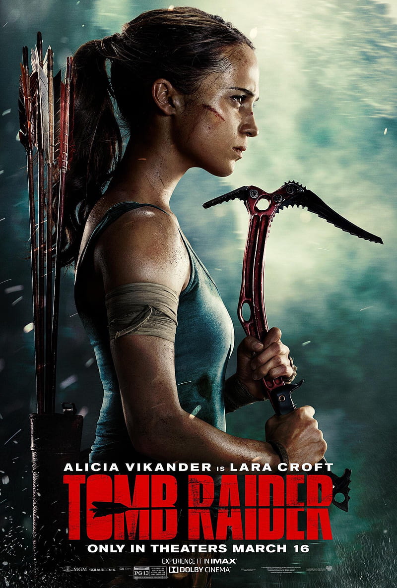 Tomb Raider 2018, Alicia Vikander, Lara Croft, Tomb Raider, movies, HD phone wallpaper