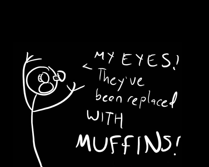 Muffin Eyes, muffins, stick man, black, stickman, emo kids, emo, epic, weird, stick, random, awesome, dope, funny, white, eyes, muffin, HD wallpaper