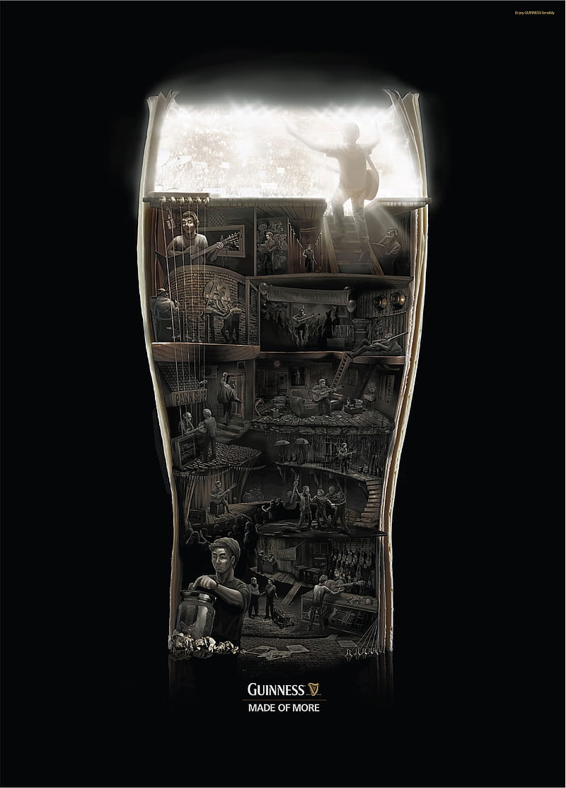 Guinness glass, drink, HD phone wallpaper