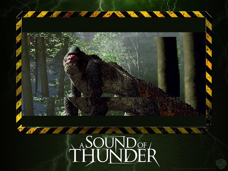 A Sound of Thunder, change, trip, future, past, dinosaurs, hunt, science fiction, scifi, HD wallpaper