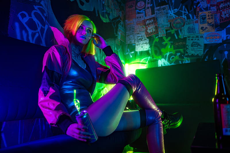Cyberpunk Girl Cosplay , cosplay, cyberpunk, graphy, HD wallpaper