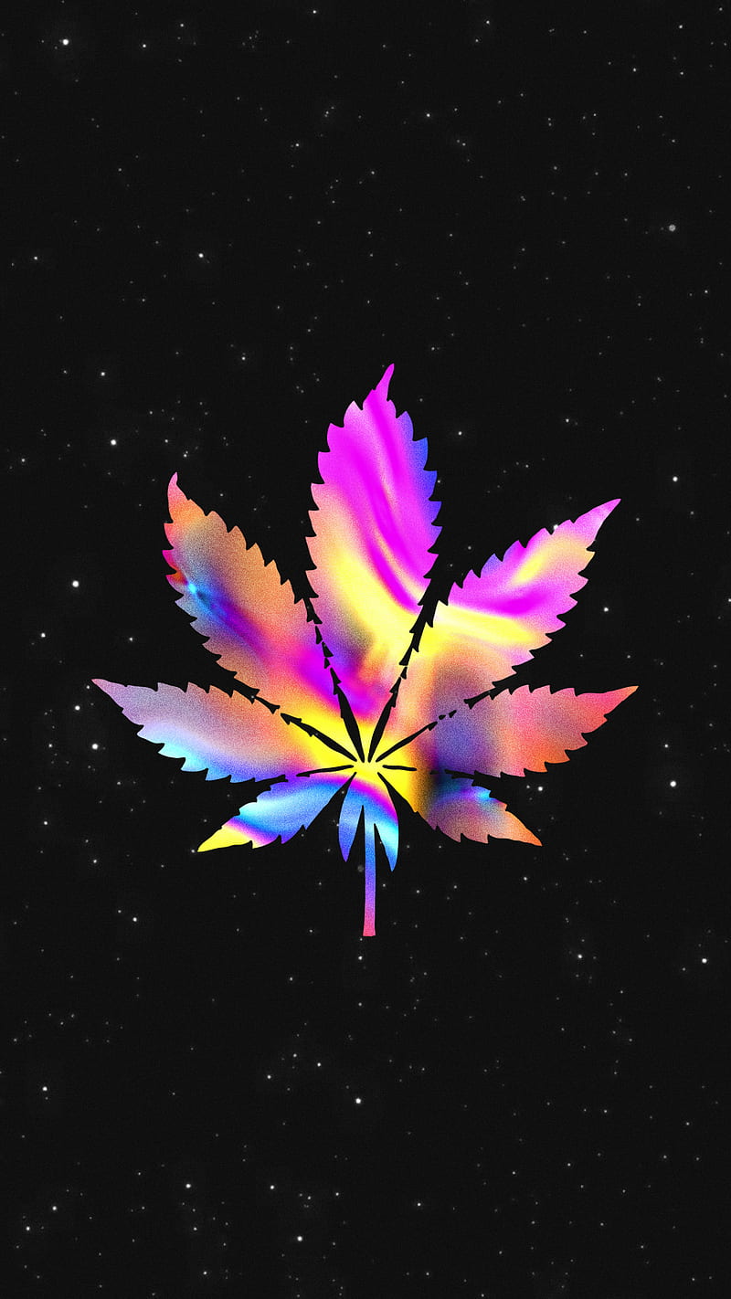 trippy cannabis wallpaper