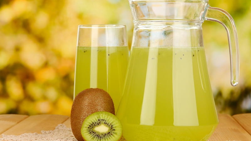 Juice, drinks, kiwi, fruits, fruit, green, drink, Kiwifruit, Kiwifruits, HD wallpaper
