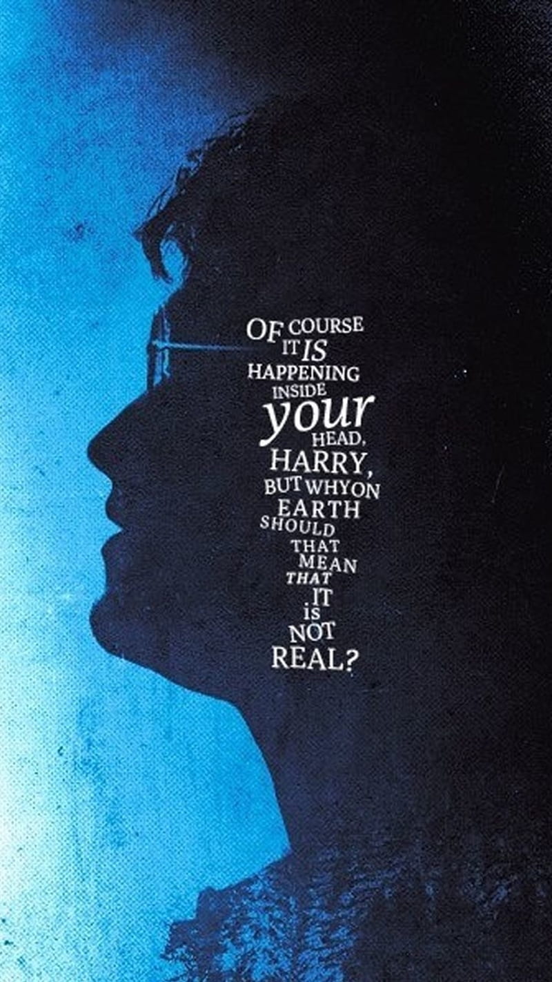 Harry Potter Quote, harry potter, hogwarts, potter, quote, HD phone wallpaper