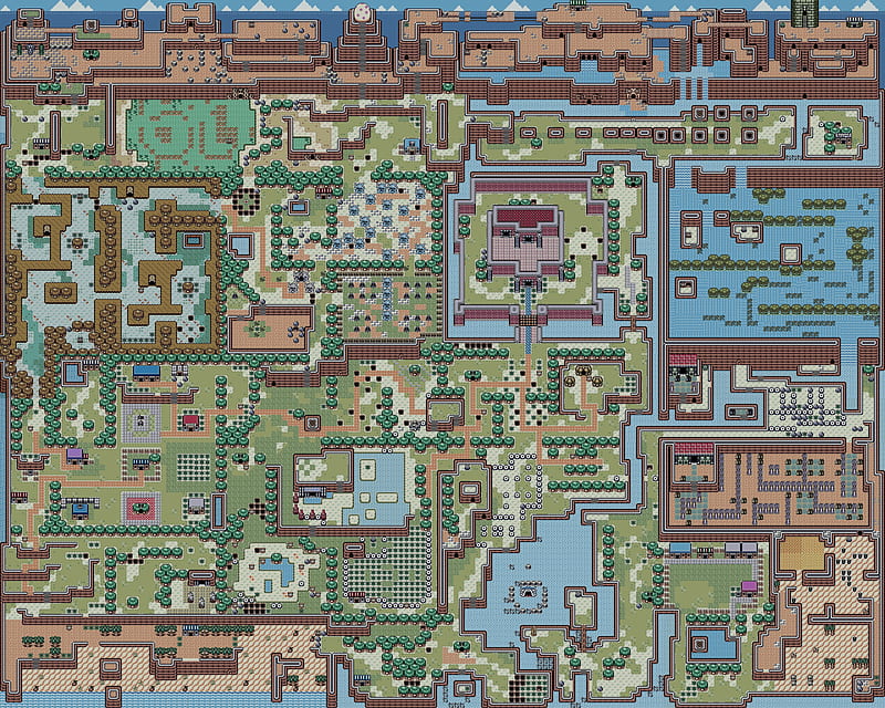 The Legend Of Zelda Map Link Zelda Legend Of Zelda Color Map Hd Wallpaper Peakpx