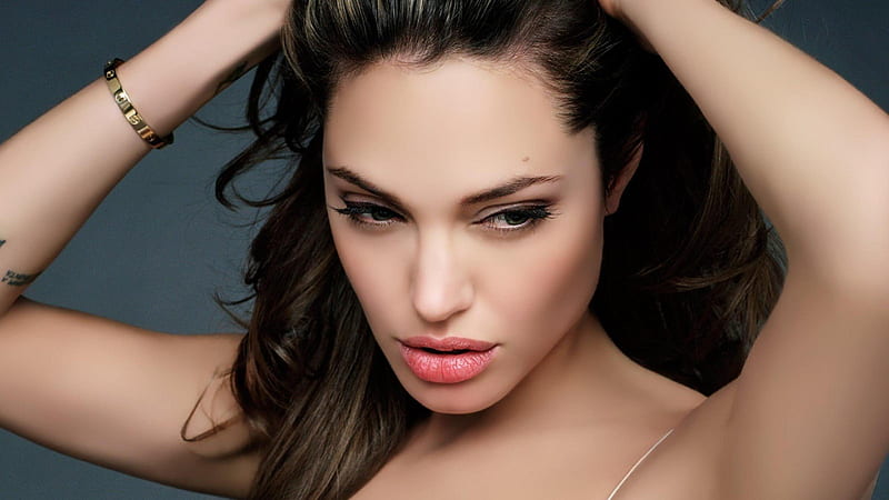 Angelina Jolie Face, angelina-jolie, celebrities, hoot, face, HD wallpaper