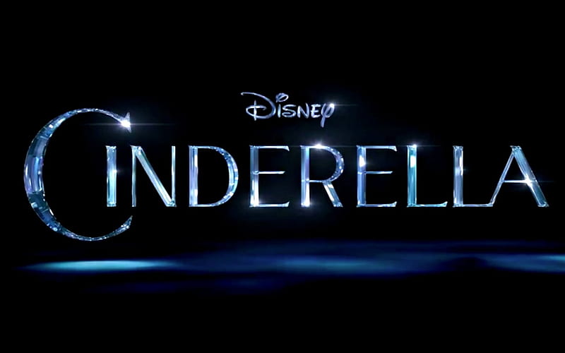 Cinderella (2015), poster, Cinderella, movie, black, word, blue, disney, card, HD wallpaper