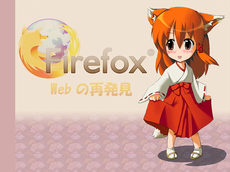Cute little Firefox avatar, cute, firefox avatar, little, anime, firefox, HD wallpaper