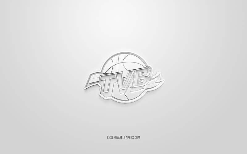 Universo Treviso Basket, creative 3D logo, white background, LBA, 3d emblem, Italian basketball club, Lega Basket Serie A, Treviso, Italy, 3d art, basketball, Universo Treviso Basket 3d logo, HD wallpaper