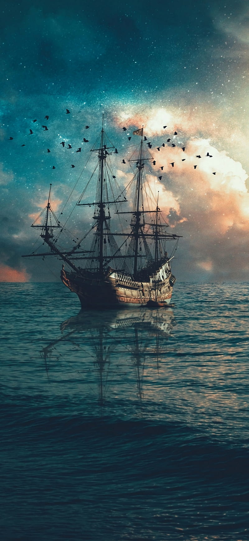 Fantasy Ship HD Wallpaper