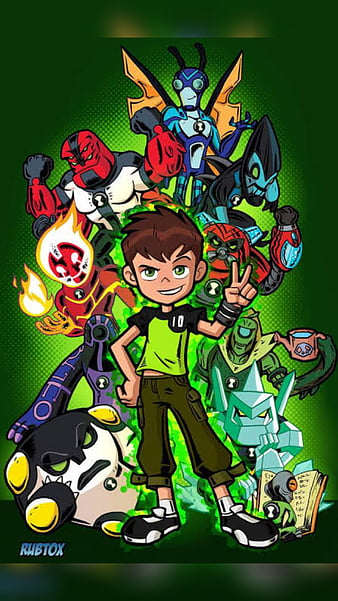 I made a Ben 10 wallpaper featuring almost every single alien  rBen10