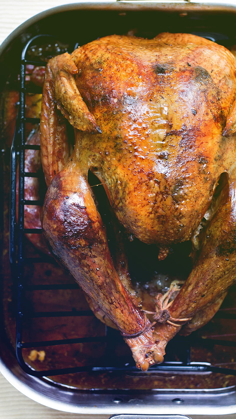 Roast Turkey, thanksgiving, food, holiday, hungry, thanks18, HD phone wallpaper