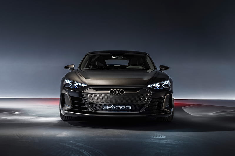 Audi, Audi E-Tron GT, Black Car, Car, Concept Car, Electric Car, Grand Tourer, Luxury Car, Sedan, HD wallpaper