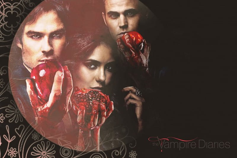 The Vampire Diaries, tvd, iansomerhalder, paulwesley, ninadobrev, HD wallpaper