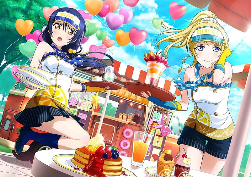 Umi And Eli Anime Female Anime Girls Umi Sonoda Kawaii Cute Eli Ayase Hd Wallpaper Peakpx 
