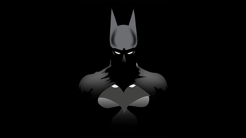 Dark Knight Minimalism , batman, minimalism, artwork, artist, digital-art, superheroes, behance, HD wallpaper